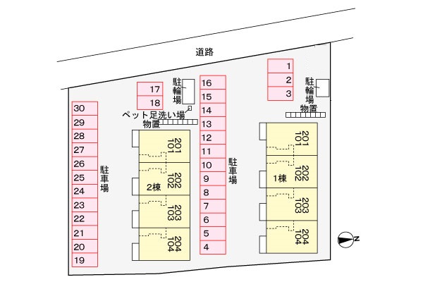 駐車場配置図 駐車場配置図