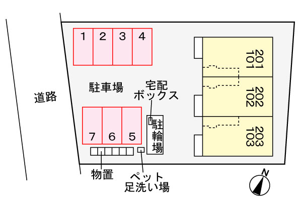 駐車場配置図 駐車場配置図
