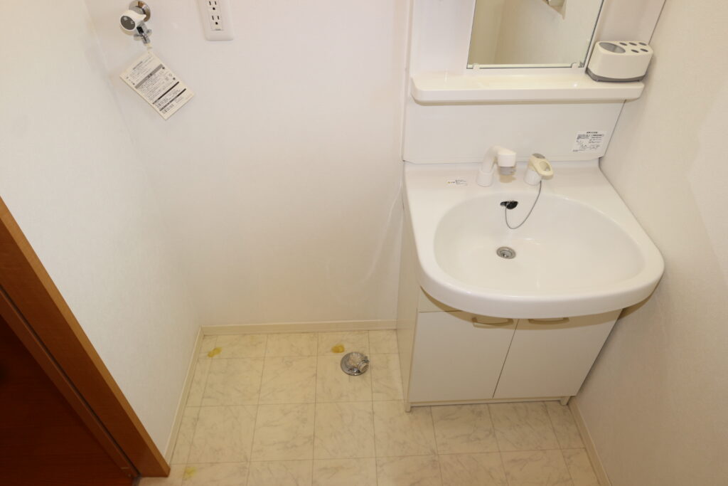 洗濯機置き場、洗髪洗面化粧台 洗濯機置き場、洗髪洗面化粧台